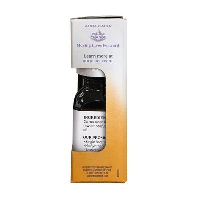 Aura Cacia, SWEET ORANGE Pure Essential Oil, For Uplifting The Spirit, Boxed - 15 mL (0.5 fl. oz)