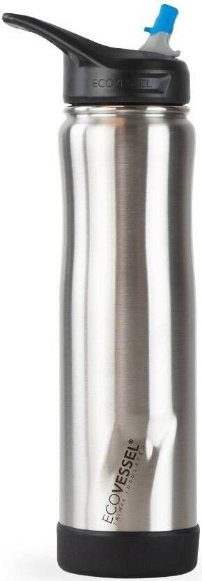 Eco Vessel, The SUMMIT Stainless Steel, Drinking Bottle with Straw Top, Silver Express - 710 mL (24 oz.)