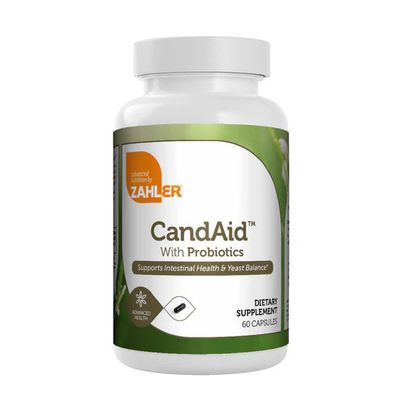 Zahlers, Kosher  CandAid, Supports Intestinal Health &amp; Yeast Balance - 60 Timed Release Capsules