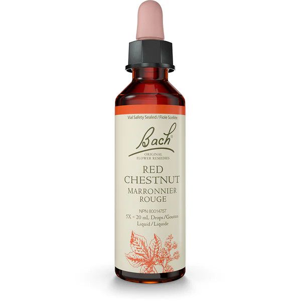Bach, RED CHESTNUT, Offers Peace Of Mind, Oral Liquid Dropper - 20 mL