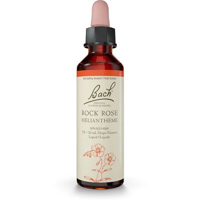 Bach, ROCK ROSE, Confront Terror Or Extreme Fear, Oral Liquid Dropper - 20 mL