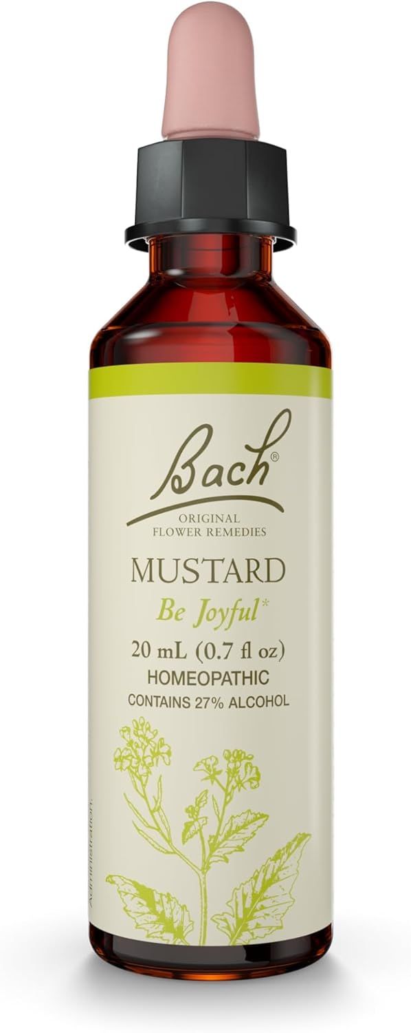 Bach, MUSTARD, Brings Back Joy &amp; Cheerfulness, Oral Liquid Dropper - 20 mL