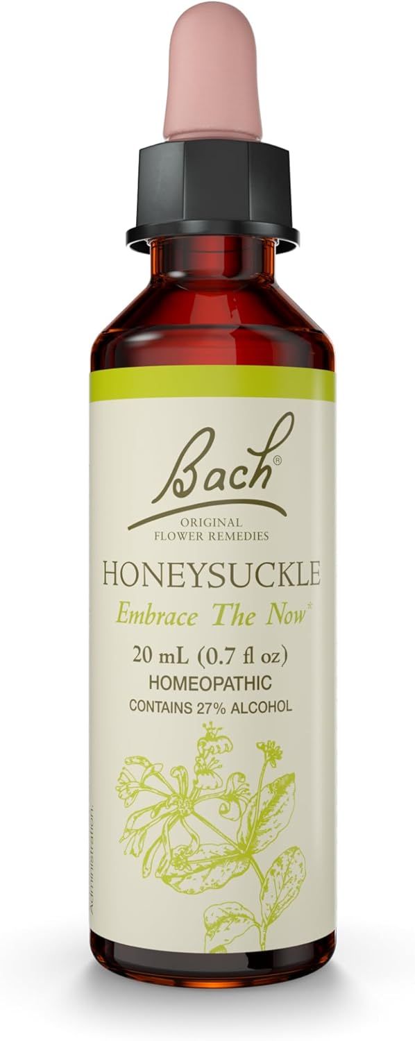 Bach, HONEYSUCKLE, For Feeling Homesick Or Overly Nostalgic, Oral Liquid Dropper - 20 mL