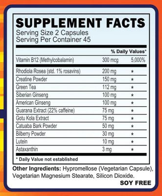 Vita Vocal, Kosher Energy Boost - 90 Vegetarian Capsules