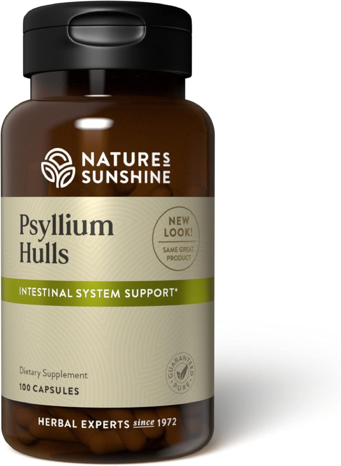 Nature&#39;s Sunshine, Kosher Psyllium Hulls, 600mg  - 100 Vegetarian Capsules