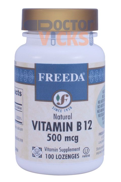 Freeda, Kosher Vitamin B12 (500 mcg), Chewables - 100 Lozenges