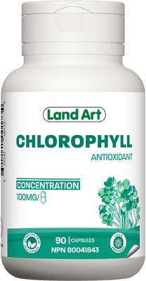 Land Art, Chlorophyll (From Alfalfa) Capsules - 90 Vegetarian Capsules