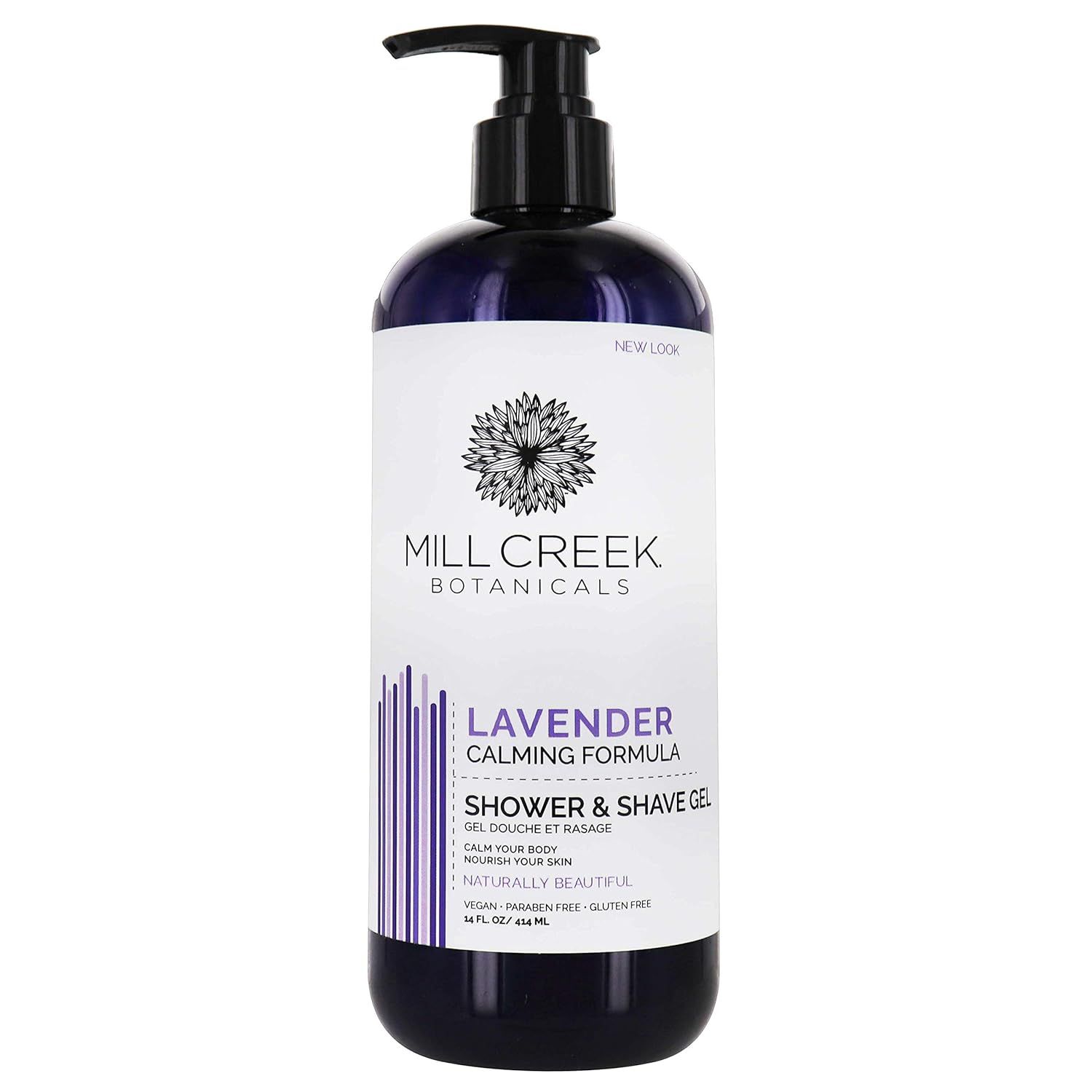 Mill Creek, LAVENDER Calming Formula, Shower &amp; Shave Gel - 414 mL (14 fl. oz)
