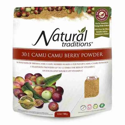 Organic Traditions, CAMU CAMU Berry Powder - 100 g (3.5 oz)