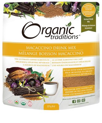 Organic Traditions, Macaccino Drink Mix, Coffee Substitute - 227g