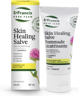 St. Francis Herb Farm, Skin Healing Salve, Red Clover Plus, Cream, Tube - 60 mL