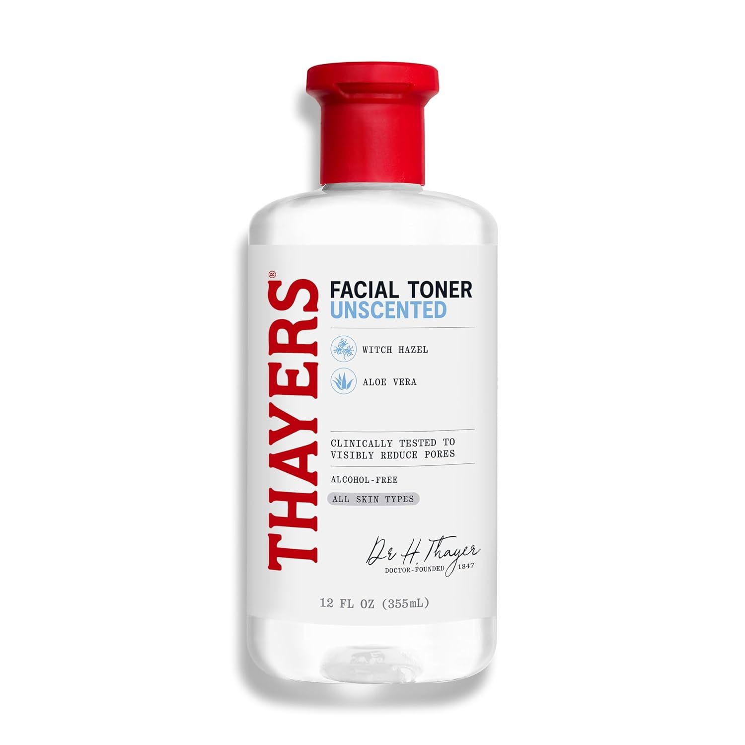 Thayer&#39;s, FACIAL TONER, Witch Hazel Oil &amp; Aloe Vera, Unscented, Liquid - 355 mL (12 oz.)