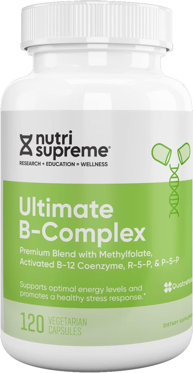 Nutri Supreme, Kosher Ultimate B Complex, With Methylfolate, B12, R-5-P &amp; P-5-P - 120 Vegetarian Capsules