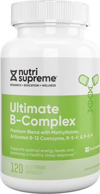 Nutri Supreme, Kosher Ultimate B Complex, With Methylfolate, B12, R-5-P &amp; P-5-P - 120 Vegetarian Capsules
