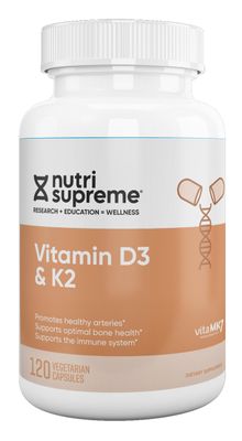 Nutri Supreme, Kosher Vitamin K2 With D3 - 120 Vegetarian Capsules #63