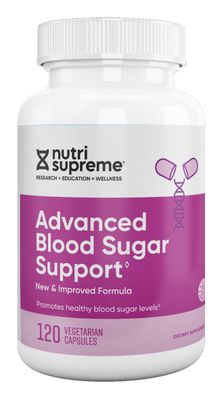 Nutri Supreme, Kosher  Advanced Blood Sugar Support (with Berberine) - 120 Vegetarian Capsules #205