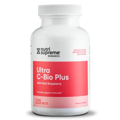 Nutri Supreme, Kosher Ultra C-Bio Plus with Red Raspberry (Vitamin C, Bioflavonoids, Red Raspberry Leaf) - 120 Tablets #43