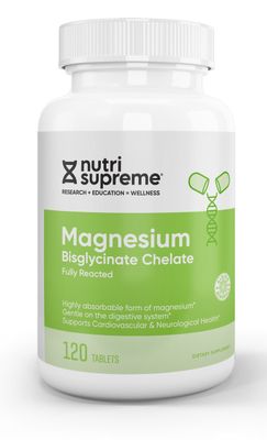 Nutri Supreme, Kosher Magnesium Bisglycinate Chelate 100mg - 120 Tablets #18