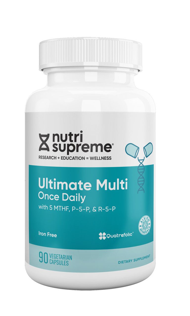 Nutri Supreme, Kosher  Ultimate Multi Once Daily, Iron Free, With Folate - 90 Vegetarian Capsules #132