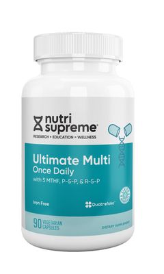 Nutri Supreme, Kosher  Ultimate Multi Once Daily, Iron Free, With Folate - 90 Vegetarian Capsules #132