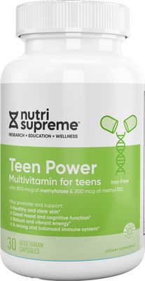 Nutri Supreme, Kosher Multi Vitamins Once Daily, Teen Power - 30 Vegetarian Capsules