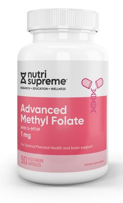 Nutri Supreme, Kosher Advanced Methyl Folate (MTHF) 1mg - 90 Vegetarian Capsules
