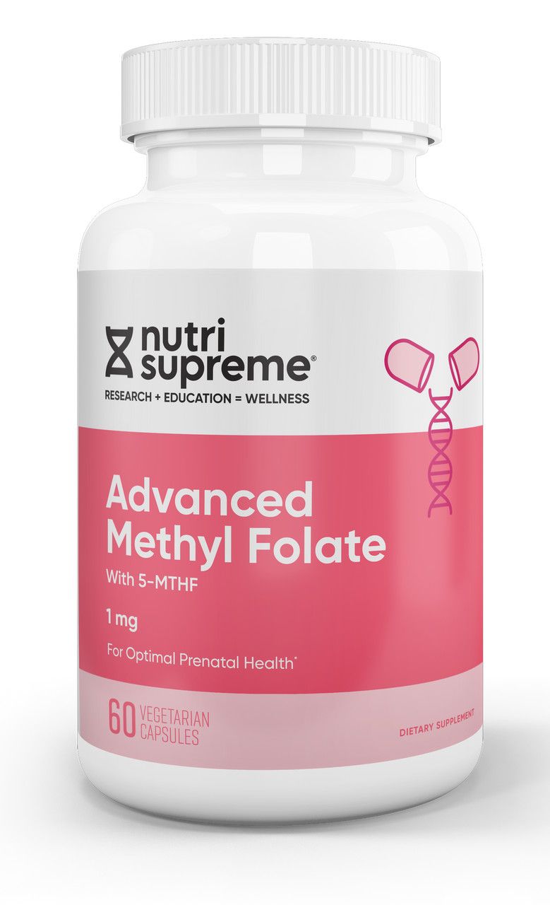 Nutri Supreme, Kosher Advanced Methyl Folate (MTHF) 1mg - 60 Vegetarian Capsules
