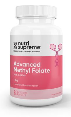 Nutri Supreme, Kosher Advanced Methyl Folate (MTHF) 1mg - 60 Vegetarian Capsules