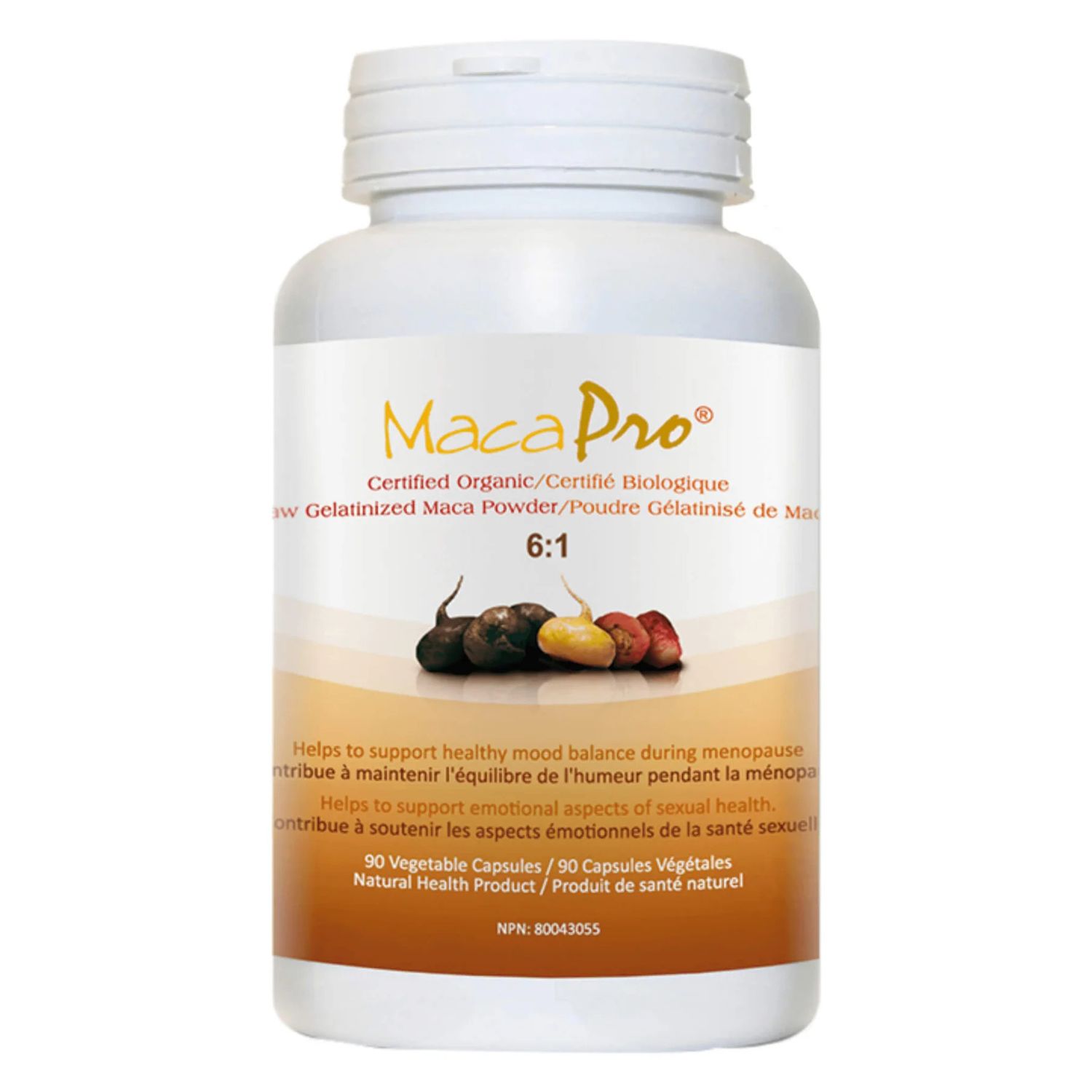 UHTCO, MacaPro, Raw Gelatinized Maca Root Powder 6:1 - Regular - 90 Vegetarian Capsules