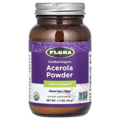 Flora, Kosher Organic Acerola Powder - 50g