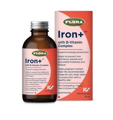 Flora, Kosher Iron+ Liquid - 80 mL