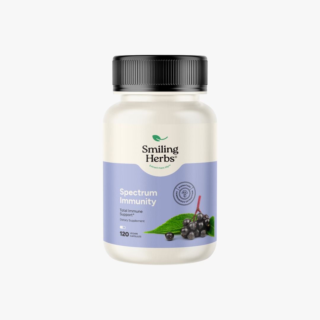 Smiling Herbs, Spectrum Immunity, Total Immune Support - 120 Vegetarian Capsules