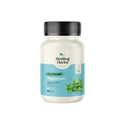 Smiling Herbs, Pure Harvest Magnesium - 60 Vegetarian Capsules