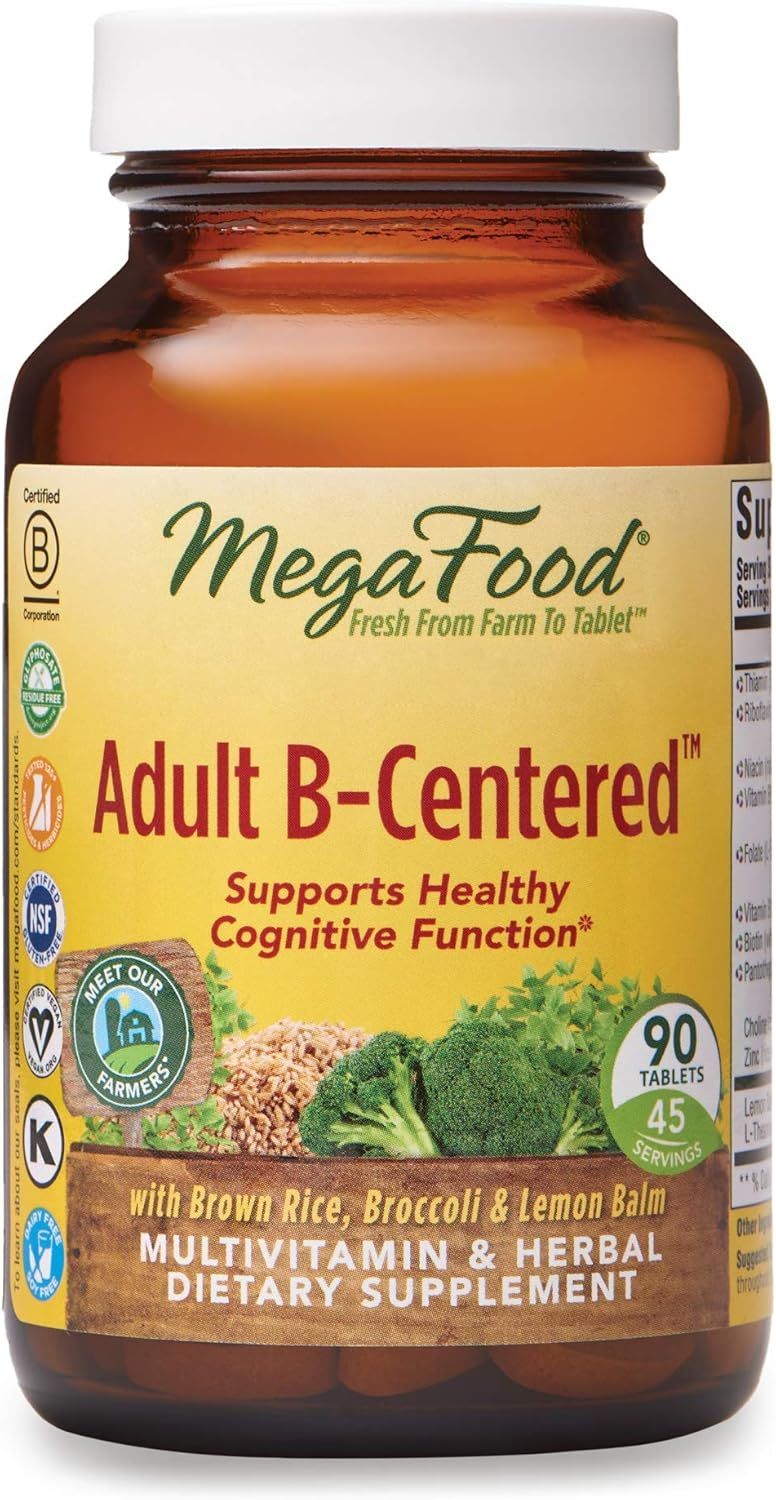 MegaFood USA, Kosher Adult B-Centered - 90 Tablets