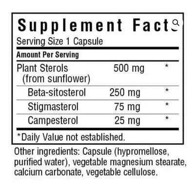 Bluebonnet, Kosher PLANT STEROLS 500 mg, For Heart Health - 90 Vegetarian Capsules