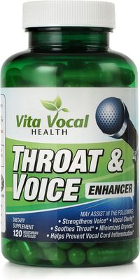 Vita Vocal, THROAT &amp; VOICE ENHANCER, Reduces Hoarseness &amp; Other Vocal Troubles - 120 Vegetarian Capsules