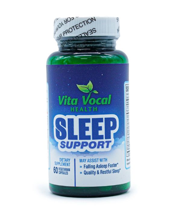 Vita Vocal, SLEEP SUPPORT, Helps Improve Sleep Quality &amp; Duration - 60 Vegetarian Capsules