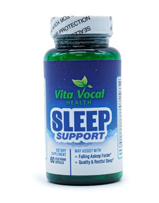 Vita Vocal, SLEEP SUPPORT, Helps Improve Sleep Quality &amp; Duration - 60 Vegetarian Capsules