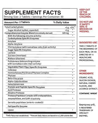 ProDermix, Kosher ZYMEASE Complete, Multi-Enzyme Formula To Support Food Breakdown, Cherry Flavor - 100 Chewable Tablets