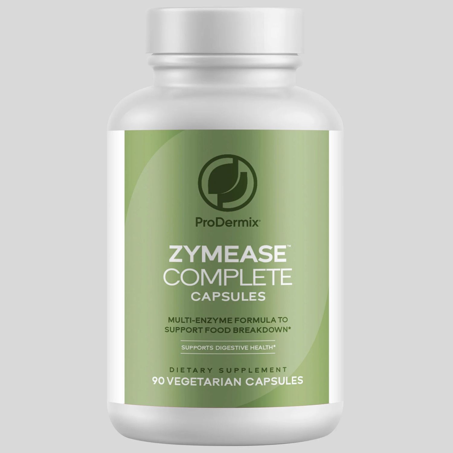 ProDermix, Kosher ZYMEASE Complete, Multi-Enzyme Formula To Support Food Breakdown - 90 Vegetarian Capsules