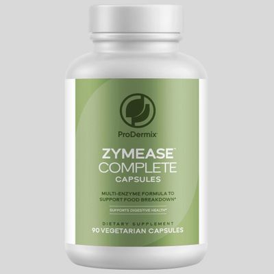 ProDermix, Kosher ZYMEASE Complete, Multi-Enzyme Formula To Support Food Breakdown - 90 Vegetarian Capsules