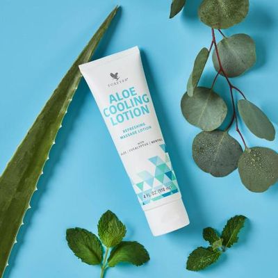 Forever, ALOE COOLING LOTION, Refreshing Massage Lotion - 4 fl. oz. (118 mL)