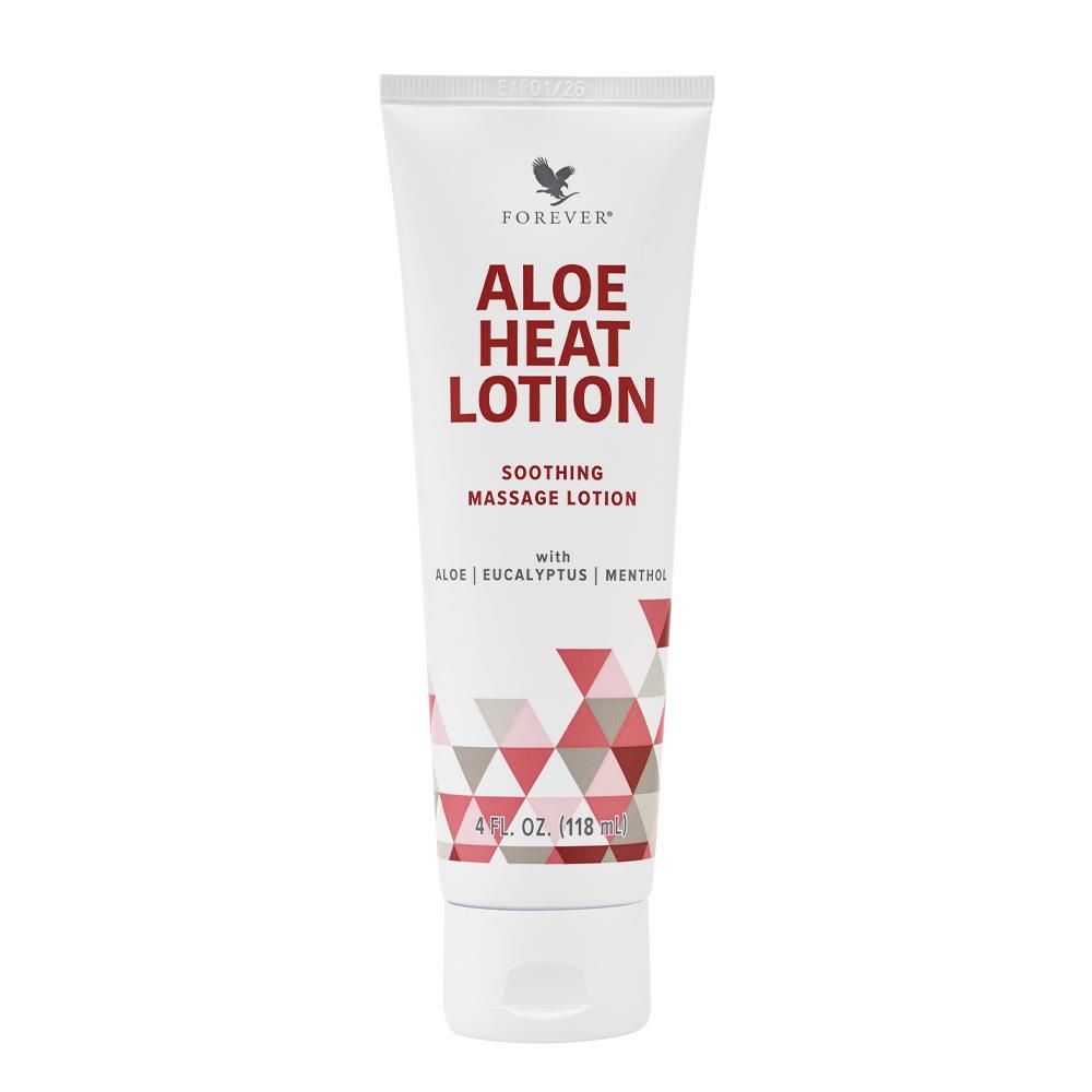 Forever, ALOE HEAT LOTION, Soothing Massage Lotion - 4 fl. oz. (118 mL)