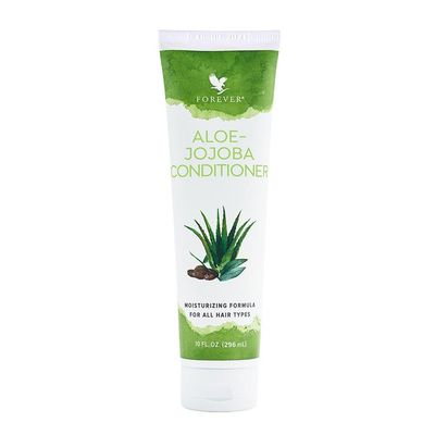 Forever, ALOE-JOJOBA CONDITIONER, Moisturizing Formula For All Hair Types - 10 fl. oz. (296 mL)