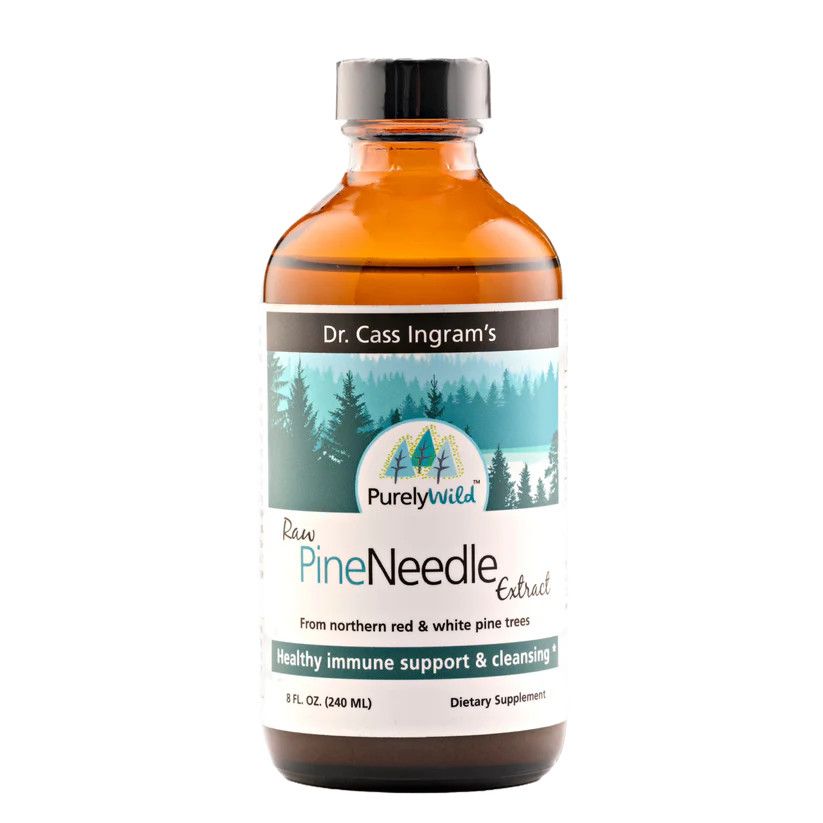 PurelyWild, Raw Pine Needle, For Healthy Immune Support &amp; Cleansing, Extract - 8 fl. oz (240 mL)