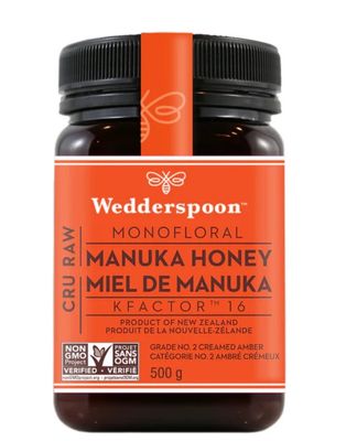 Wedderspoon, Raw Monofloral Manuka Honey KFactor16 - 500g (17.6 oz. / 1.1 lb) Poly Jar