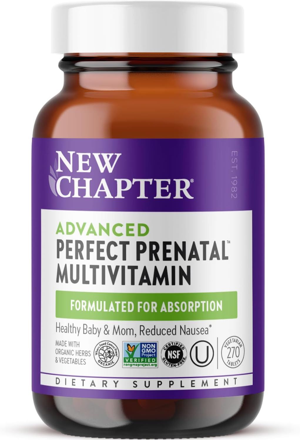 New Chapter, Kosher Advanced Perfect Prenatal, Multi Vitamin - 270 Tablets