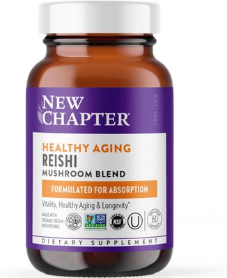 New Chapter, Kosher Lifeshield Reishi: Anti-Aging + Longevity - 60 Vegetarian Capsules