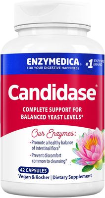 Enzymedica, Kosher Candidase, Complete Support For Balancced Yeast Levels - 42 Capsules
