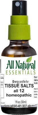 All Natural, 12 Tissue Salts, Homeopathic Pellets - 1 oz.